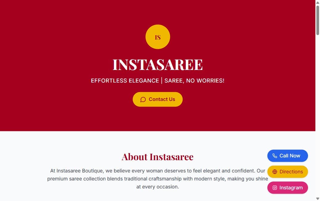 InstaSaree — screenshot